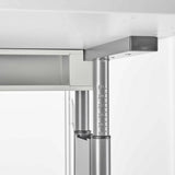 Höhenskala am teleskopierbaren Tischbein des Schreibtischs ZENO 12 G von hjh OFFICE PRO