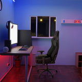 Schwarzer Gamingstuhl GAMEBREAKER SX 04 mit hoher Rückenlehne und Armlehnen von hjh OFFICE