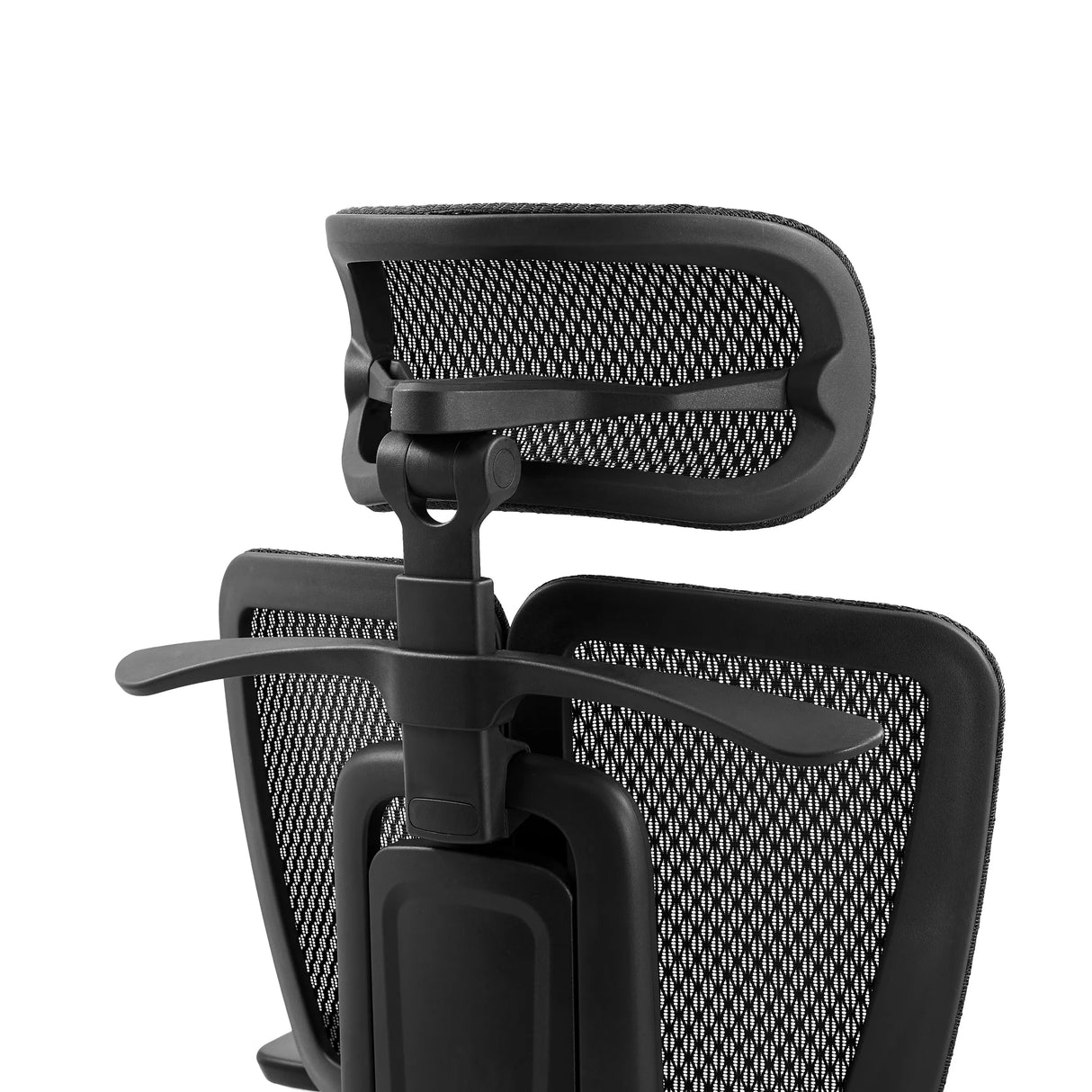 Verstellbare Kopfstütze mit schwarzem Nylon-Netz des Profi-Bürostuhls Ergo U2 Pro3 von hjh OFFICE