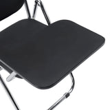 Schreibplatte in Schwarz des Klappstuhls Esto T mit verchromtem Gestell von hjh OFFICE