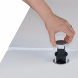 Ausfahrbarer Steckdosentower aus Aluminium des Zubehörs ELDO600 von hjh OFFICE PRO