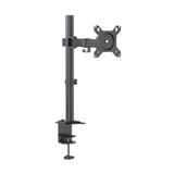 Schwarze Monitorhalterung Ergomount M1 mit höhenverstellbarem Mast und VESA-Platte von hjh OFFICE