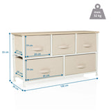 Maßzeichnung der Kommode FOLDAR mit 100 × 30 cm und maximaler Belastung von 32 kg von hjh LIVING