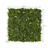 Maßzeichnung der Pflanzenmatte MORE GREEN I mit 50 × 50 cm von hjh OFFICE