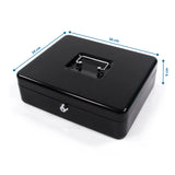 Maßansicht der Geldkassette SAFE in Schwarz mit 30 × 24 cm von hjh OFFICE