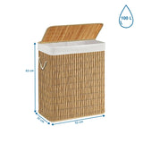 Maßzeichnung des Wäschekorbs FALSTER XL R mit 63 × 52 cm und einem Volumen von 100 l von hjh LIVING