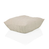 Beiger Sitzsack Sitzolo Podi mit geripptem Stoffbezug von hjh LIVING – 360-Grad-Ansicht (schräge Frontansicht 45°)