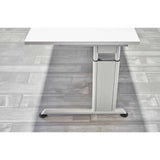 Höhenverstellbares Untergestell in Silber des Schreibtisches ZENO 8 S von hjh OFFICE PRO