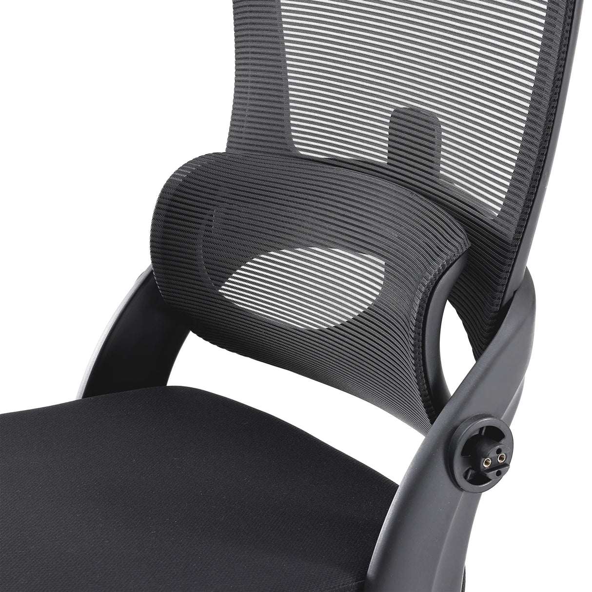 Verstellbare Lendenwirbelstütze aus Netzgewebe des Profi-Bürostuhls MC102C-M101 in Schwarz von Sihoo