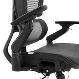 Verstellbare Armlehne des Profi-Bürostuhls Ergo U2 Pro3 mit Netzrückenlehne in Schwarz von hjh OFFICE
