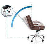 Verstellbare Rückenlehne und Gasdruckfeder des Home-Office-Bürostuhls SARANTO II von hjh OFFICE