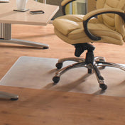 Rechteckige Bodenschutzmatte ADVANTAGEMAT aus transparentem Vinyl für Hartböden von Floortex