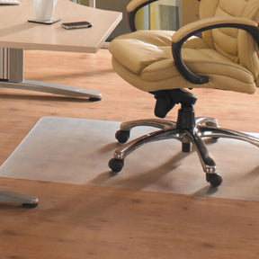 Rechteckige Bodenschutzmatte ADVANTAGEMAT aus transparentem Vinyl für Hartböden von Floortex