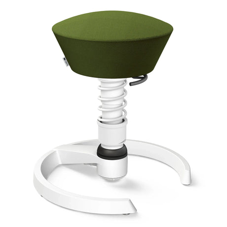 Swopper AERIS SWOPPER MIT GLEITER mit grüner Sitzfläche und weißem Gestell von Aeris - Impulsmöbel