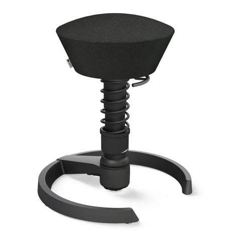 Swopper AERIS SWOPPER MIT GLEITER mit schwarz meliertem Bezug und schwarzem Gestell von Aeris - Impulsmöbel