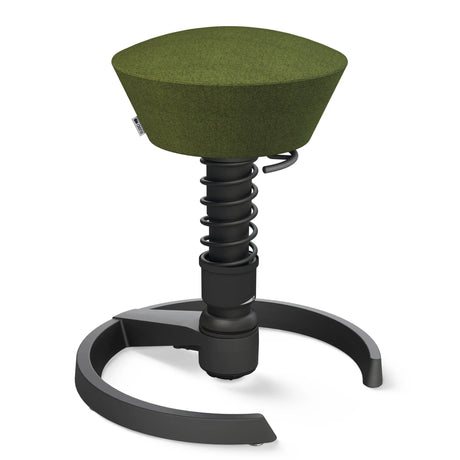 Swopper AERIS SWOPPER MIT GLEITER mit grün meliertem Bezug und schwarzem Gestell von Aeris - Impulsmöbel