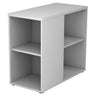 Graues Regal ANCO 1630 mit zwei offenen Fächern und einem Einlegeboden von hjh OFFICE PRO