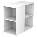 Weißes Regal ANCO 1630 mit zwei offenen Fächern und einem einlegbaren Regalboden von hjh OFFICE PRO