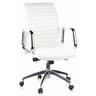 Profi-Chefsessel ASPERA 10 in Cremeweiß mit gesteppter Polsterung und Chrom-Armlehnen von hjh OFFICE