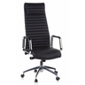 Luxus-Chefsessel ASPERA 20 mit schwarzem Bezug, Quersteppung und verchromten Armlehnen von hjh OFFICE