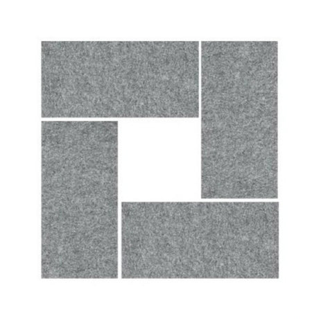 Grau melierte Akustik-Wandelemente AWP aus Filzmaterial von hjh OFFICE PRO