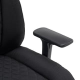 Schwarze Armlehne des Drehstuhls XXL Pullmann Gen2 mit Stoffbezug von hjh OFFICE