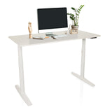 Elektrisch höhenverstellbarer Schreibtisch STAND PRO in Weiß mit Maßen von 140 x 70 cm von hjh OFFICE