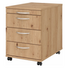 Unterrollcontainer BARI 1606 in Asteiche-Optik mit vier Schubladen und Bogengriffen von hjh OFFICE PRO