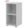 Graues Regal BETA 9 mit zwei offenen Fachböden von hjh OFFICE PRO
