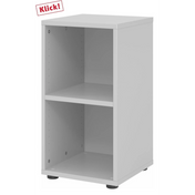 Graues Regal BETA 9 mit zwei offenen Fachböden von hjh OFFICE PRO