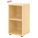 Offenes Regal BETA 9 aus hellem Ahornholz mit zwei Regalfächern von hjh OFFICE PRO