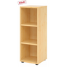 Offenes Regal BETA 9 in heller Ahornholz-Optik mit drei Fachböden von hjh OFFICE PRO