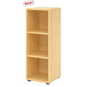 Offenes Regal BETA 9 in heller Ahornholz-Optik mit drei Fachböden von hjh OFFICE PRO