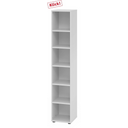 Graues Regal BETA 9 mit sechs offenen Ablagefächern von hjh OFFICE PRO
