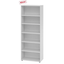 Graues Regal BETA 9 mit sechs offenen Ablagefächern von hjh OFFICE PRO