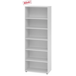 Graues Regal BETA 9 mit sechs offenen Ablagefächern von hjh OFFICE PRO
