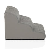 Graue Haustiertreppe PAWY STEP 3 mit zwei Stufen und rutschfestem Bezug von hjh LIVING