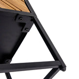 Verbindungselement des Gestells und Holztischplatte des Sideboards SANTJAGO BLACK SUN L in Schwarz von hjh LIVING