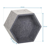 Maßzeichnung der Trennwand FLEXMIUT STORE S mit 31,5 × 27,5 cm von hjh OFFICE