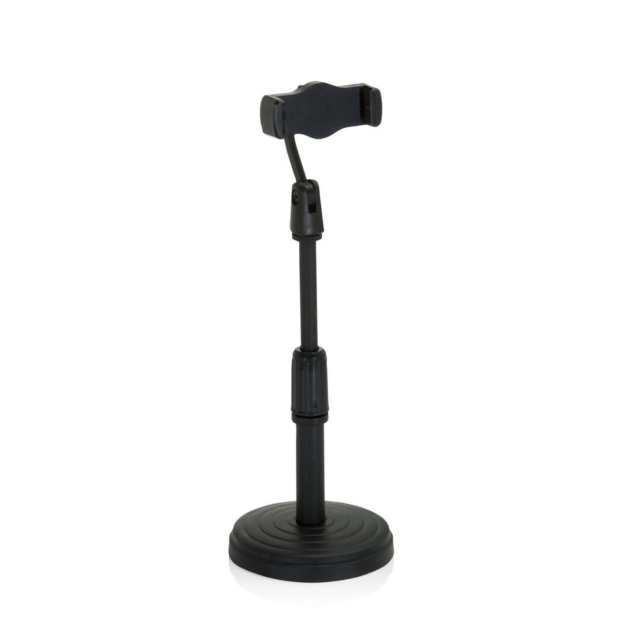 Schwarze Handy- und Tablet-Halterung FLEXMOBI II mit verstellbarem Standfuß und Halterung von hjh OFFICE