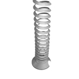 Silberne vertikale Kabelspirale CKXE aus Kunststoff mit spiralförmiger Struktur von hjh OFFICE PRO