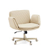 Homeoffice-Bürostuhl Criss-Cross 10 in Beige mit gesteppter Rückenlehne und Rollenkreuz von hjh LIVING