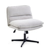 Hellgrauer Loungesessel Criss-Cross 20 mit weicher Polsterung und schwarzem Sternfuß von hjh LIVING