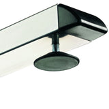 Höhenverstellbarer Fuß mit schwarzem Gleiter des Schreibtischs MEGA 614 W von hjh OFFICE PRO