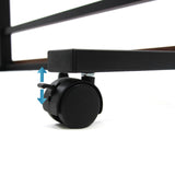 Lenkbar und arretierbare Rolle des Stehschreibtisches WORKSTATION II von hjh OFFICE