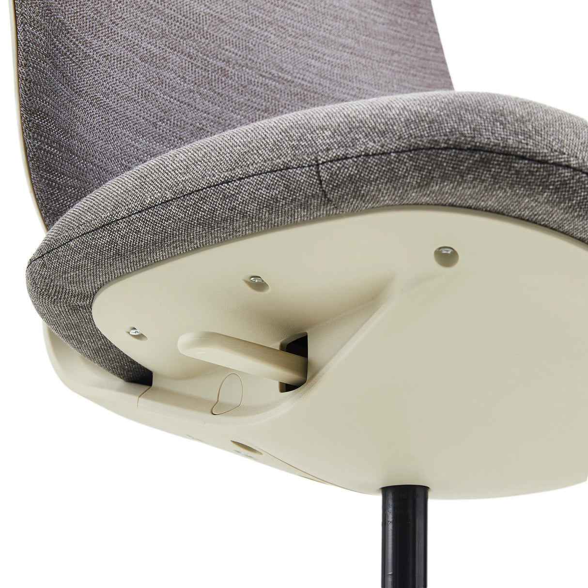 Unterseite der grauen Sitzfläche des Homeoffice-Bürostuhls Sitflex Lady von hjh OFFICE