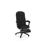 Schwarzer Homeoffice Chefsessel RELAX CL190 mit Armlehnen und Fußkreuz mit fünf Rollen von MyBuero – 360-Grad-Ansicht (Frontansicht 20°)