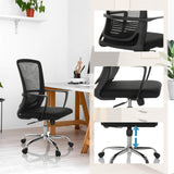 Schwarz gepolsterter Homeoffice-Bürostuhl STAR-TEC S mit Netzrückenlehne und Gasfeder von hjh OFFICE
