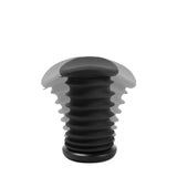 Schwarz gefalteter Sitzhocker Sitness 4D mit Faltenbalg-Design von Topstar