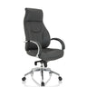 Grauer Profi-Chefsessel ELEGANCE I mit glänzenden Chrom-Armlehnen und Sternfuß von hjh OFFICE